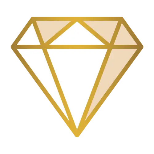 gold premium diamond logo